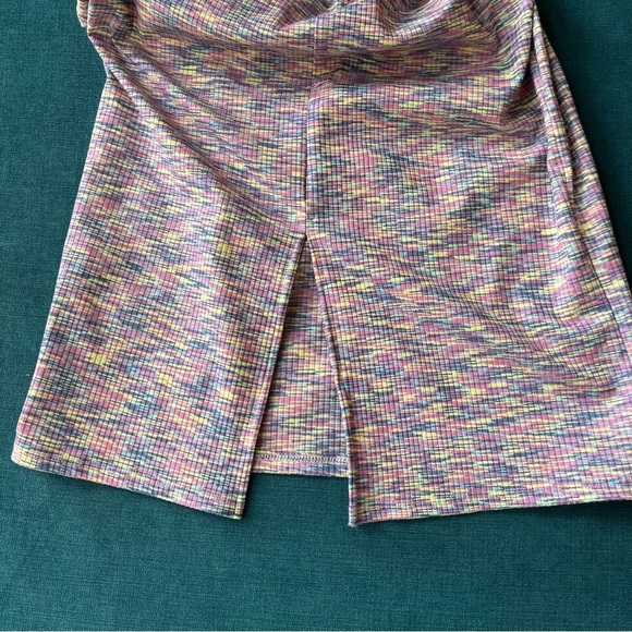 Lisa Says Gah Halter Tie Bodycon Midi Dress Size Medium Spacedye NWT - Picture 5 of 7